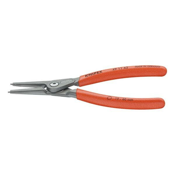 KNIPEX(クニペックス) 4911-A2 軸用精密スナップリングプライヤー 直(SB)(代引不可)【送料無料】