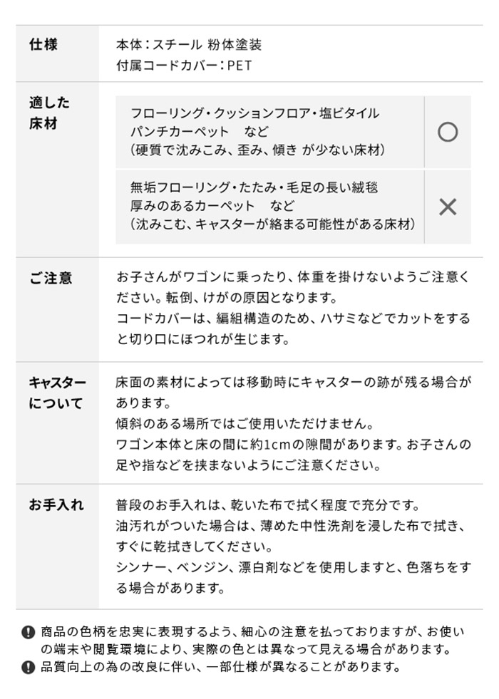 WALLデバイスワゴン A2対応 大型DVDレコーダー BDレコーダー PS5 プレステ5 PS4 収納 収納家具 サイド収納 収納ボックス 配線整理 コードカバー付き スチール製 WALLシリーズ テレワーク(代引不可)【送料無料】 [3]