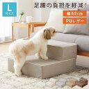ドッグステップ 2段 階段 PUレザー 撥水 滑り止め 幅55cm ペットステップ 踏み台 ステップ 室内犬 ペット用品 ペットスロープ 小型犬 高齢犬 介護用品 ソファ シニア犬 補助 犬用品 トイプードル【送料無料】