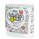 【単品3個セット】 丸富製紙 ペンギン超ロングパルプ4倍巻き4ロール シングル(代引不可)【送料無料】(3)