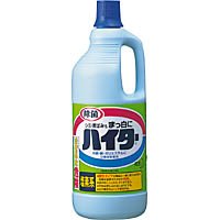 【商品型番】　17321　【商品説明】　「ハイター大1500ml」は、黄ばみや黒ずみをとって真っ白に仕上げる、塩素系の白物専用漂白剤です。除菌もできます。色・柄物、一部の繊維にはお使いいただけません。