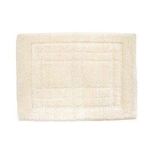バスマット/お風呂マット 【36×50cm アイボリー 3個セット】 長方形 洗える 防滑加工 ポリエステル クリュム 〔脱衣所 洗面所〕 (代引不可)