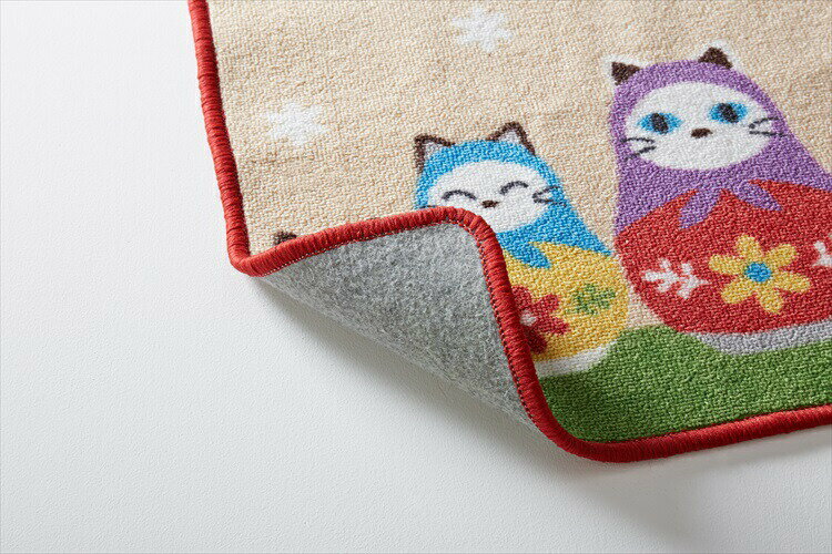 ロングトイレマット マトリョーシカ ねこ(代引不可)