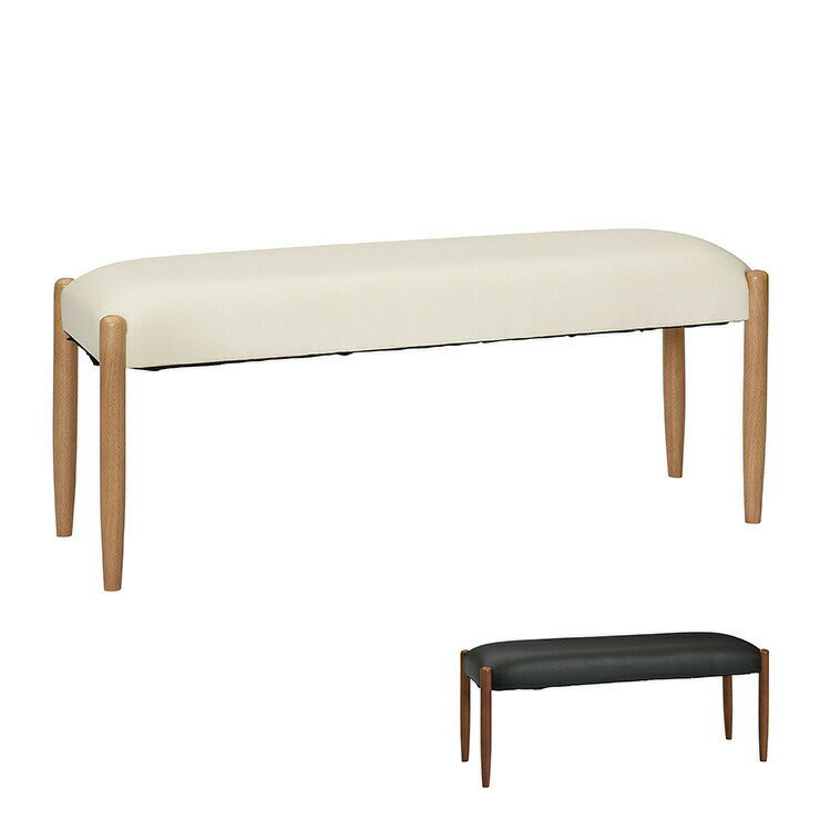 ダイニングベンチ ベンチ PVC 木製 椅子 リビング おしゃれ シック 北欧 新生活 ナチュラル ブラウン ..