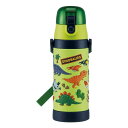【正規販売店】 スケーター 直飲みステンレス水筒 3Dキャラクター ディノサウルス 480ml SDPV5
