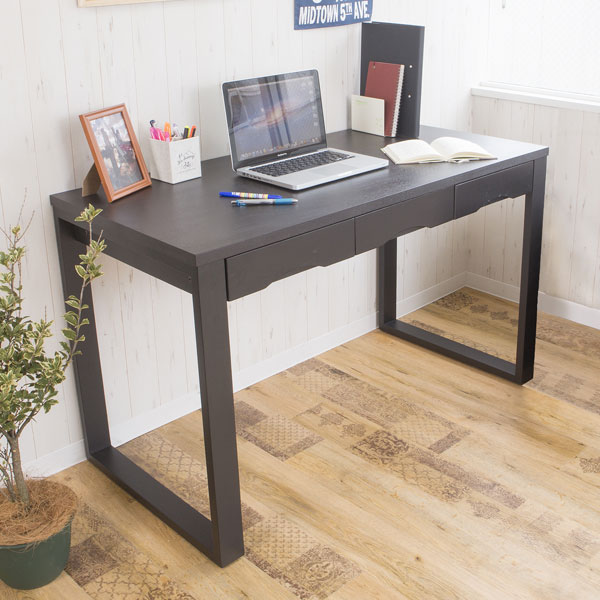 タモ突板デスク 幅90×奥行45cmタイプ デスク 机 タモ材 リビング(代引不可)【送料無料】