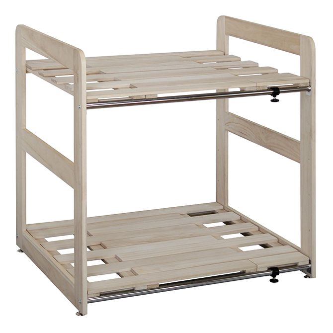 桐スノコ押入れフトン棚 2段 布団 収納 すのこ 押入収納 ふとん 便利 防腐 片づけ 棚(代引不可)【送料..