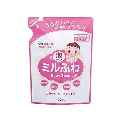 ミルふわ 全身ベビーソープ泡タイプ詰替え(400mL) 012520805 ミルふわ 全身ベビーソープ泡タイプ詰替え(400mL) 012520805