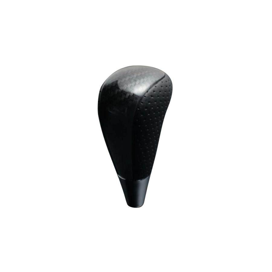 (ブラックカーボン調×パンチングレザー) ロングタイプ シフトノブ ヴォクシー 80系 FEGGARI SLT25C-254-014