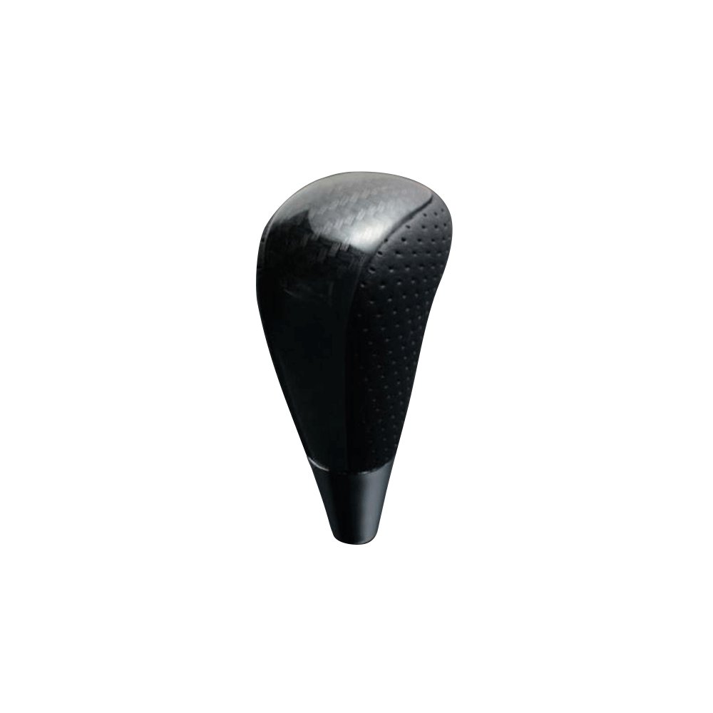 (ブラックカーボン調×パンチングレザー) ロングタイプ シフトノブ エスティマ 50系 1-3型 FEGGARI SLT25C-254-016