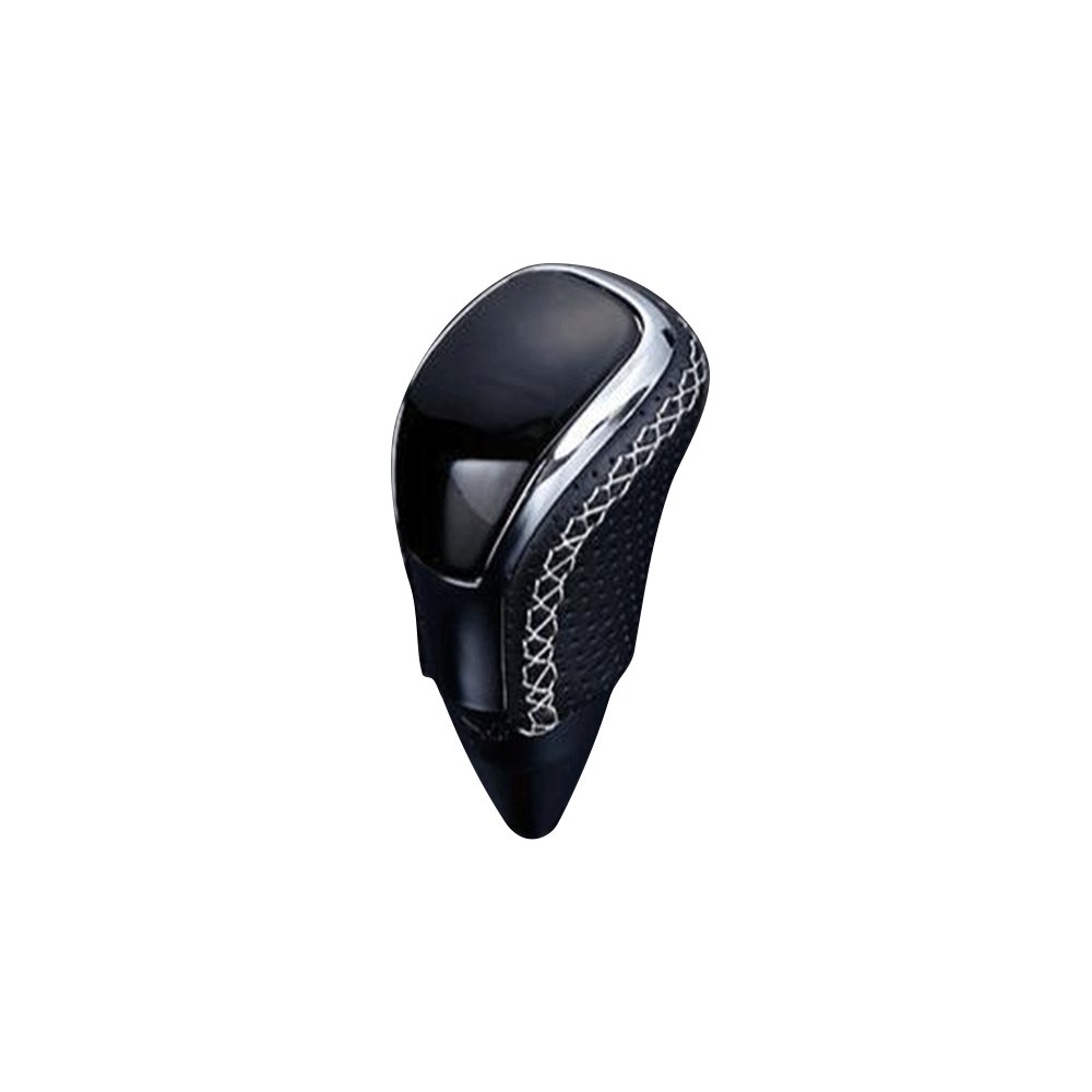 (黒木目ゴールド×シルバーユーロステッチ) Vタイプロングタイプ シフトノブ エスティマ AHR20系 4型 FEGGARI STV152ESIL-023