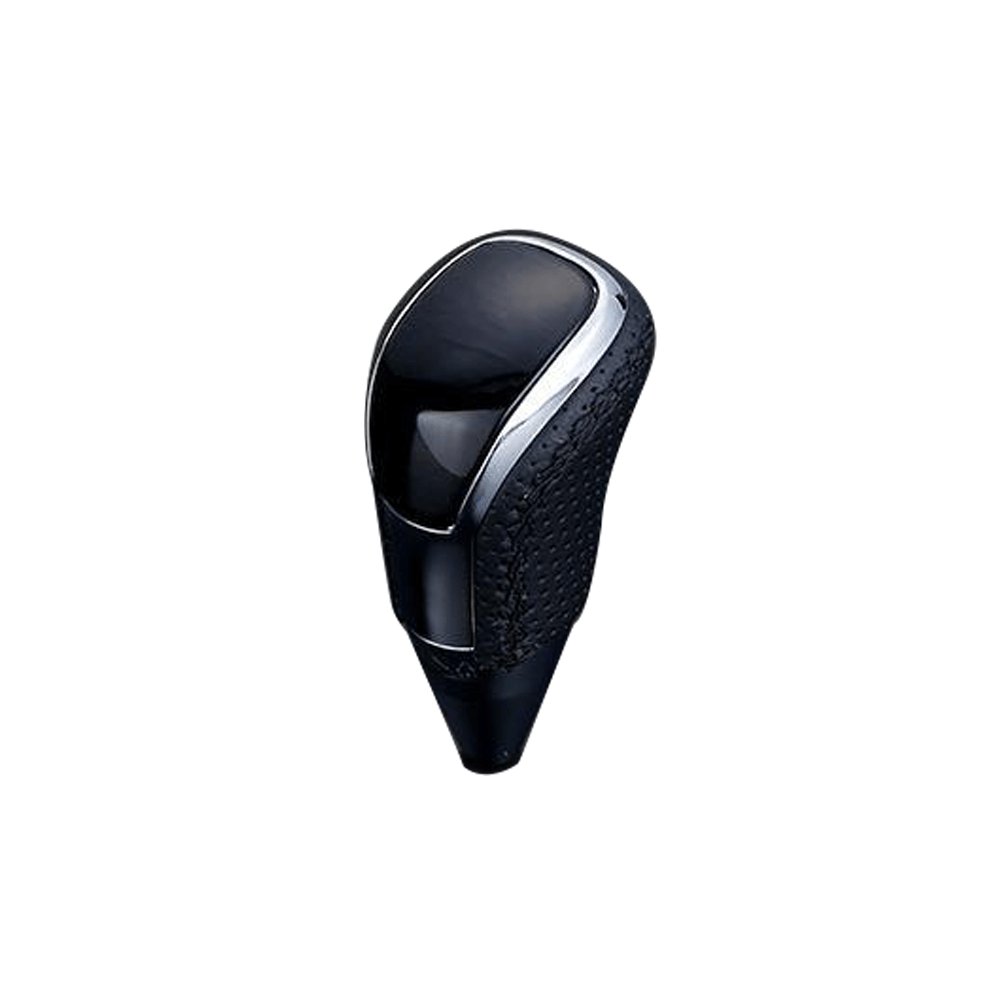 (黒木目×ブラックユーロステッチ) Vタイプロングタイプ シフトノブ ハイエース / レジアスエース 200系 4型 FEGGARI STV101EBKL-006