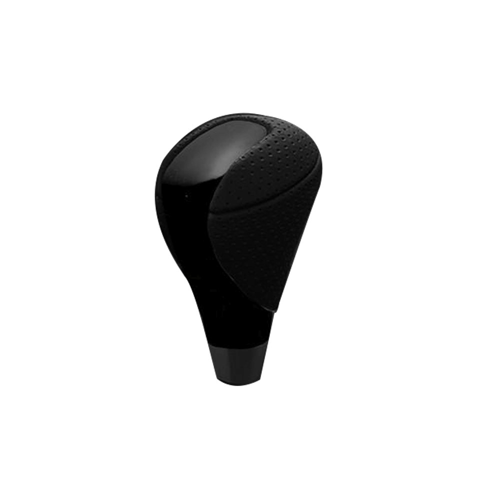 (ピアノブラック×グレーレザー) レクサスルック シフトノブ ハリアー 30系 FEGGARI SLT-LX07-019