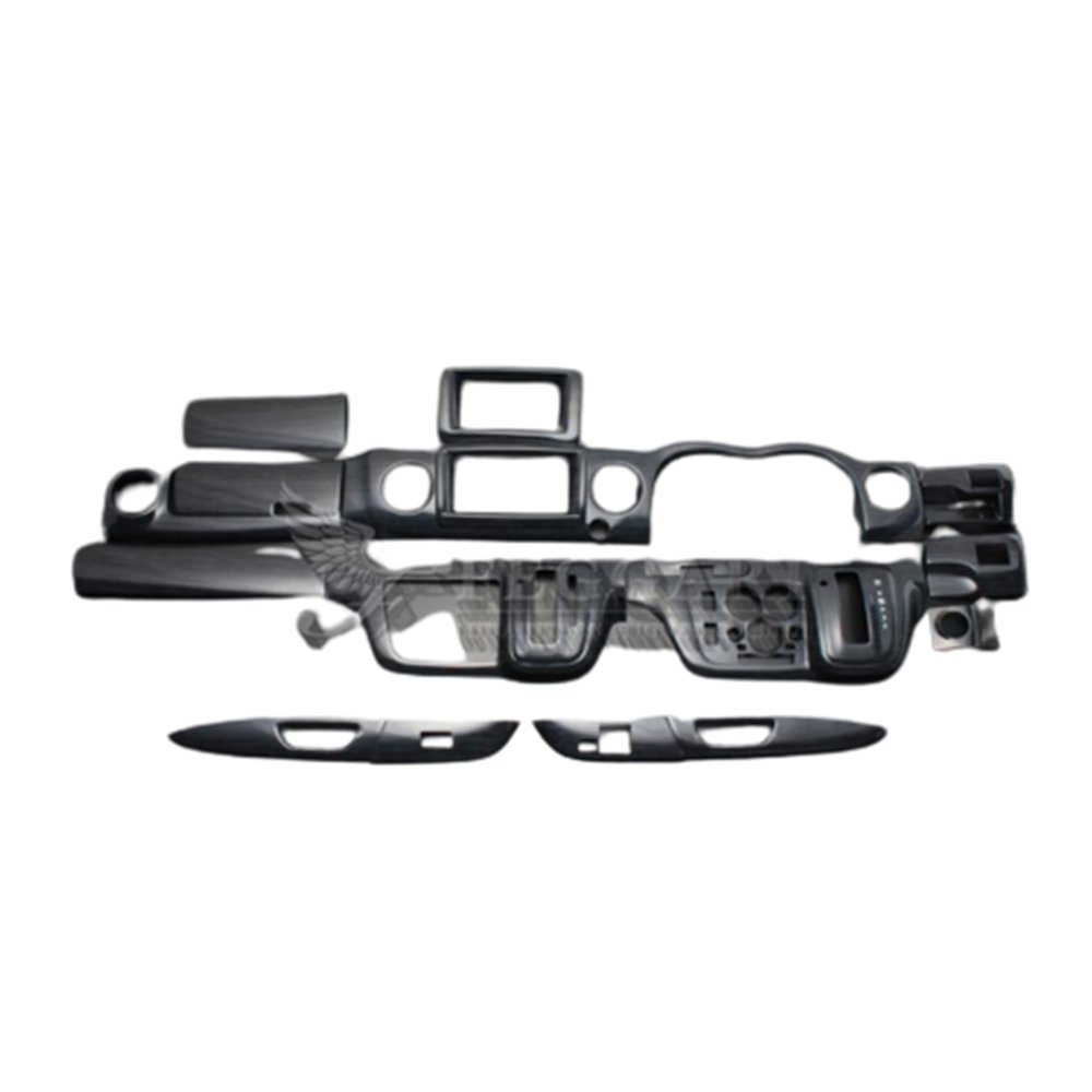 (黒木目) 15ピース 3D立体インテリアパネル キャラバン NV350 前期 DX 標準ボディ FEGGARI PLNV350BG-002