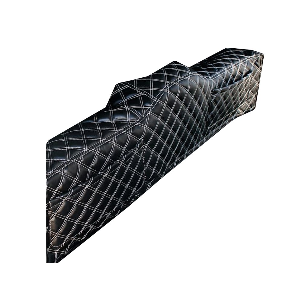 (ブラックレザー×ホワイトキルト) セカンドフロアカバー ポケット有 ハイエース / レジアスエース 200系 1型 ワイド車用 FEGGARI LH073K-001