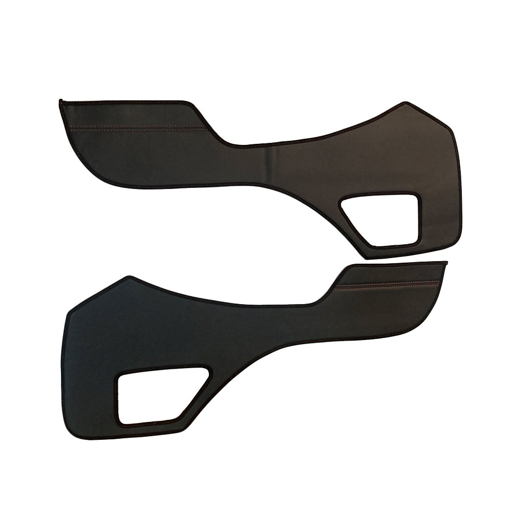 (ホワイトレザー×レッドステッチ) ロア用ドアレザーカバー2P ハイエース / レジアスエース 200系 3型 後期 標準・DX・ワイド車共通 FEGGARI DL200-2WHR