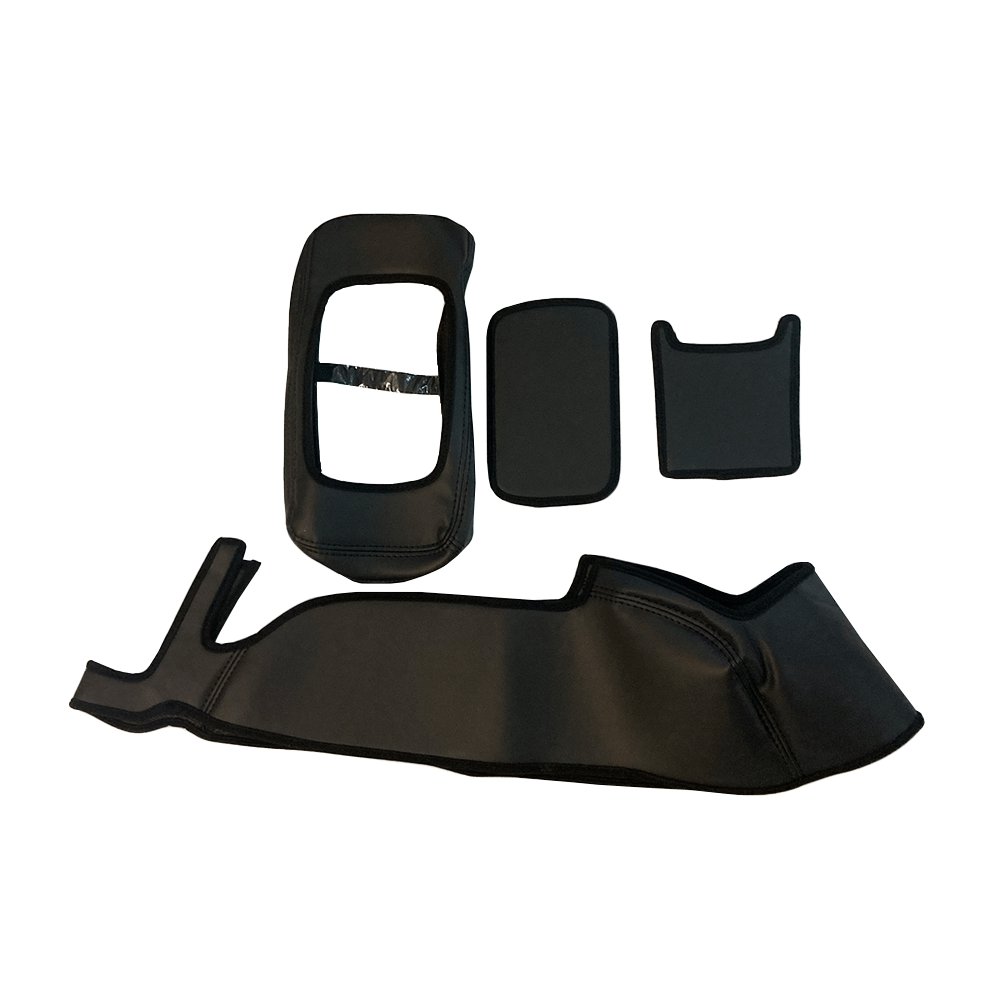 (ブラック) コンソールBOX レザーカバー ハイエース / レジアスエース 200系 2型 ワイド車S-GL用 FEGGARI CLCW-B-002