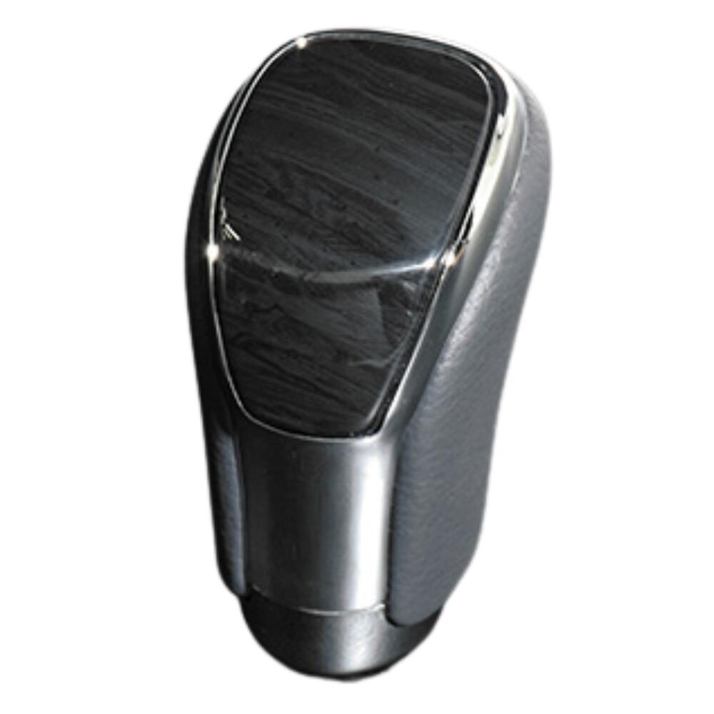 (黒木目×グレーレザー) オリジナル ウッドコンビ シフトノブ LXデザイン 8mm径 レクサス LS H18/9- SK09-04 シャフト径8mm AT車 ドレスアップ