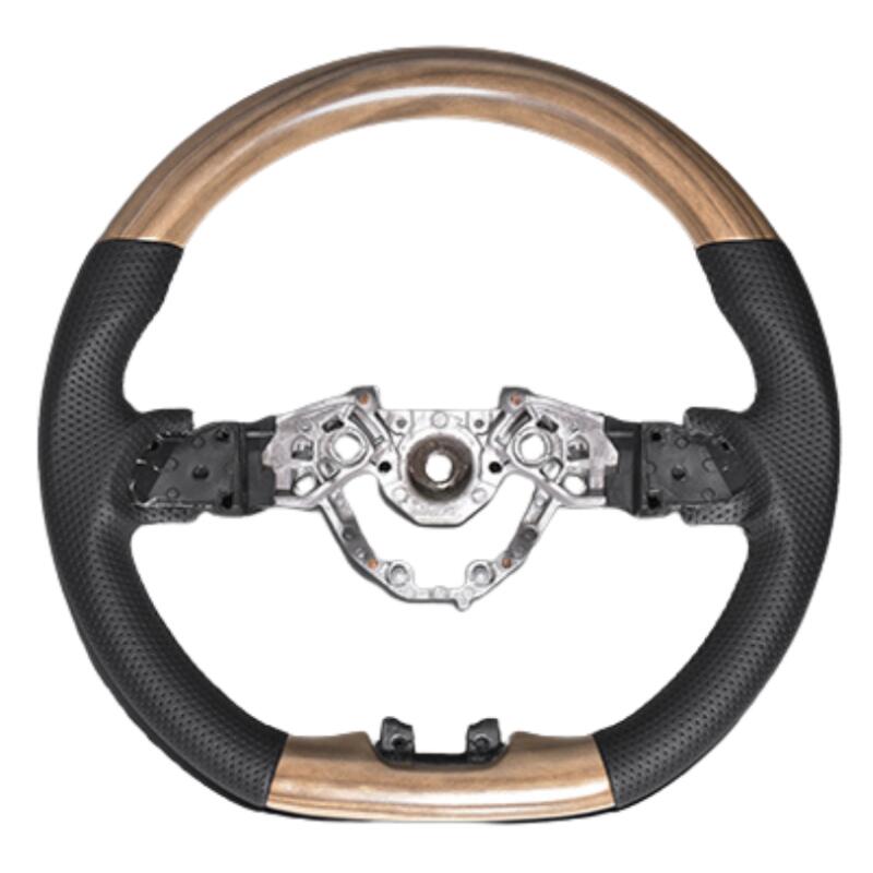 純正D型ステアリングに対応 (ナチュラルウッド) スポーツステアリング NV200バネット バン/ワゴン現行 R6/7- YourParts e0287 コンビレザーで内装が豪華に
