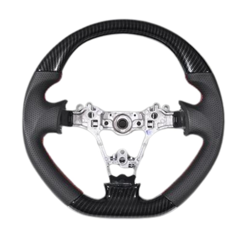 (カーボン調) ウッドコンビステアリング スポーツタイプ ムーヴ LA100系 H24/12-H26/12 ※カスタム不可 LSD006D 純正エアバッグ対応 車 カスタム