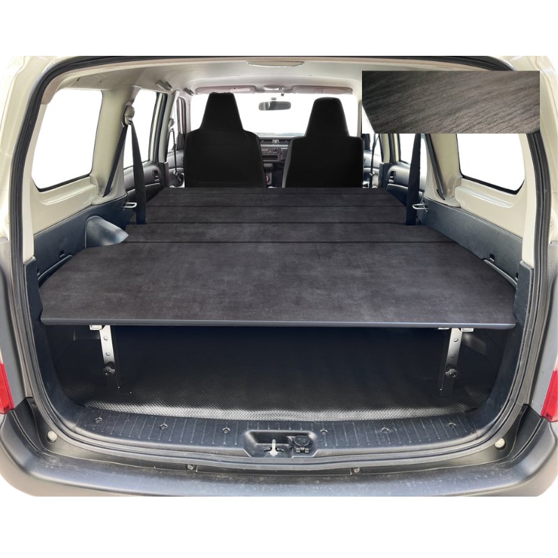 全長175cm (硬質マットタイプ / 重歩行用ダークウッド) 営業車向け ベッドキット プロボックス 160系 H26/8- Field Strike 910mm合板 積載可能