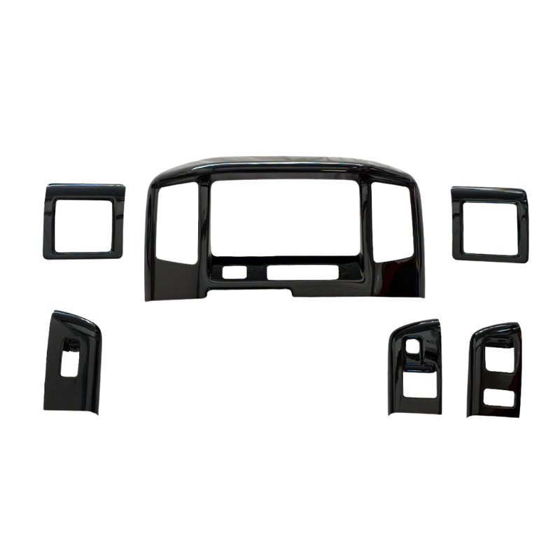 脱商用車の高級パネル (ピアノブラック) 3Dドレスアップインテリアパネル 6Pセット タウンエース S403 ..