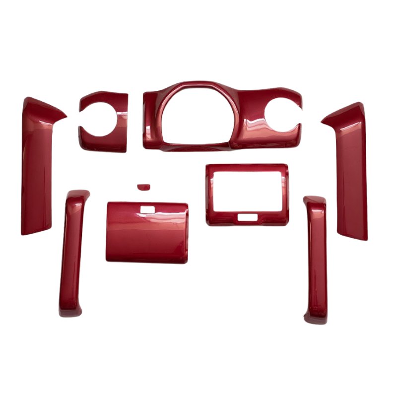 再入荷 (レッド) 3Dドレスアップインテリアパネル 9Pセット ハスラー MR31 H26/12-R1/12 YourParts e01..