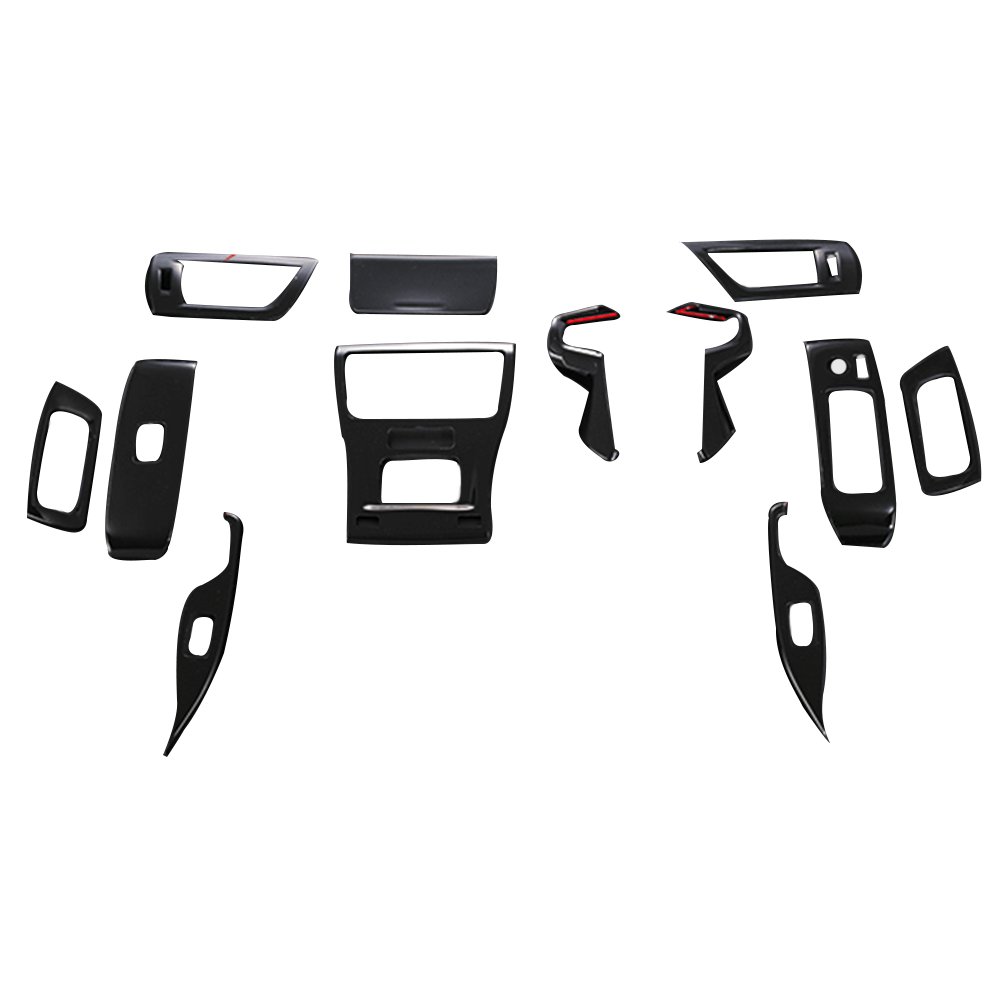 (ピアノブラック) 3D インテリアパネル 12Pセット アルファード ALPHARD 30系