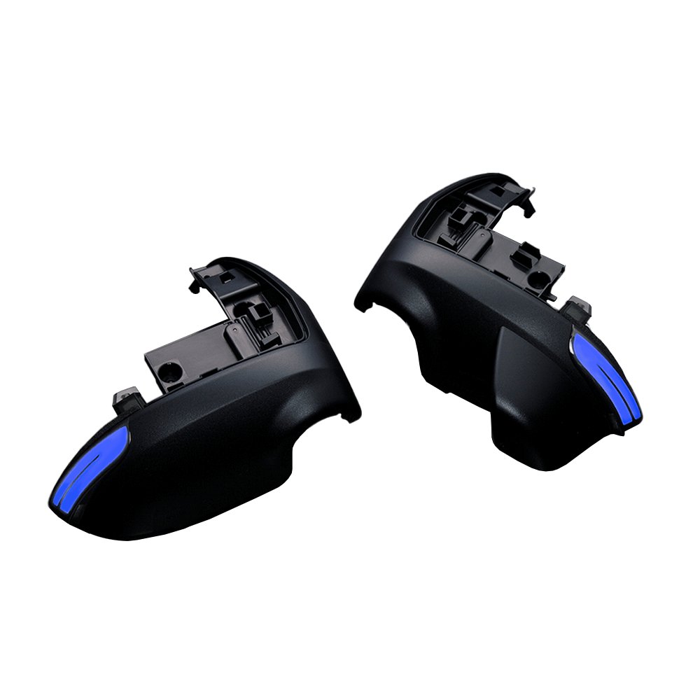 (ライトバーブルー) オープニングライト機能搭載 流星Ver.4 LEDウインカーミラーレンズキット フットランプ付 ハイゼットカーゴ S700系 クルーズ ターボ