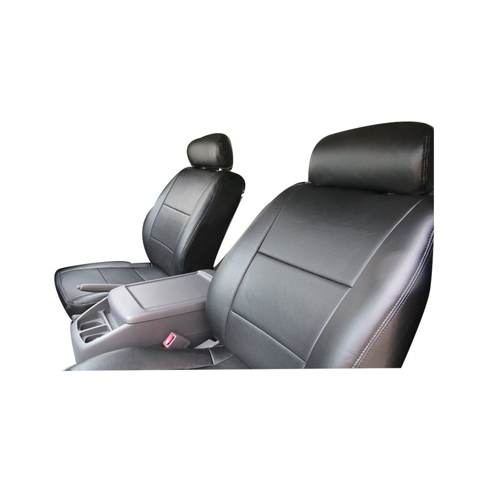 (ブラックレザー) Azur 機能性シートカバー フロント用 運転席助手席セット キャラバン E25 バンGX バンGXスーパーロング H13/09〜H16/07