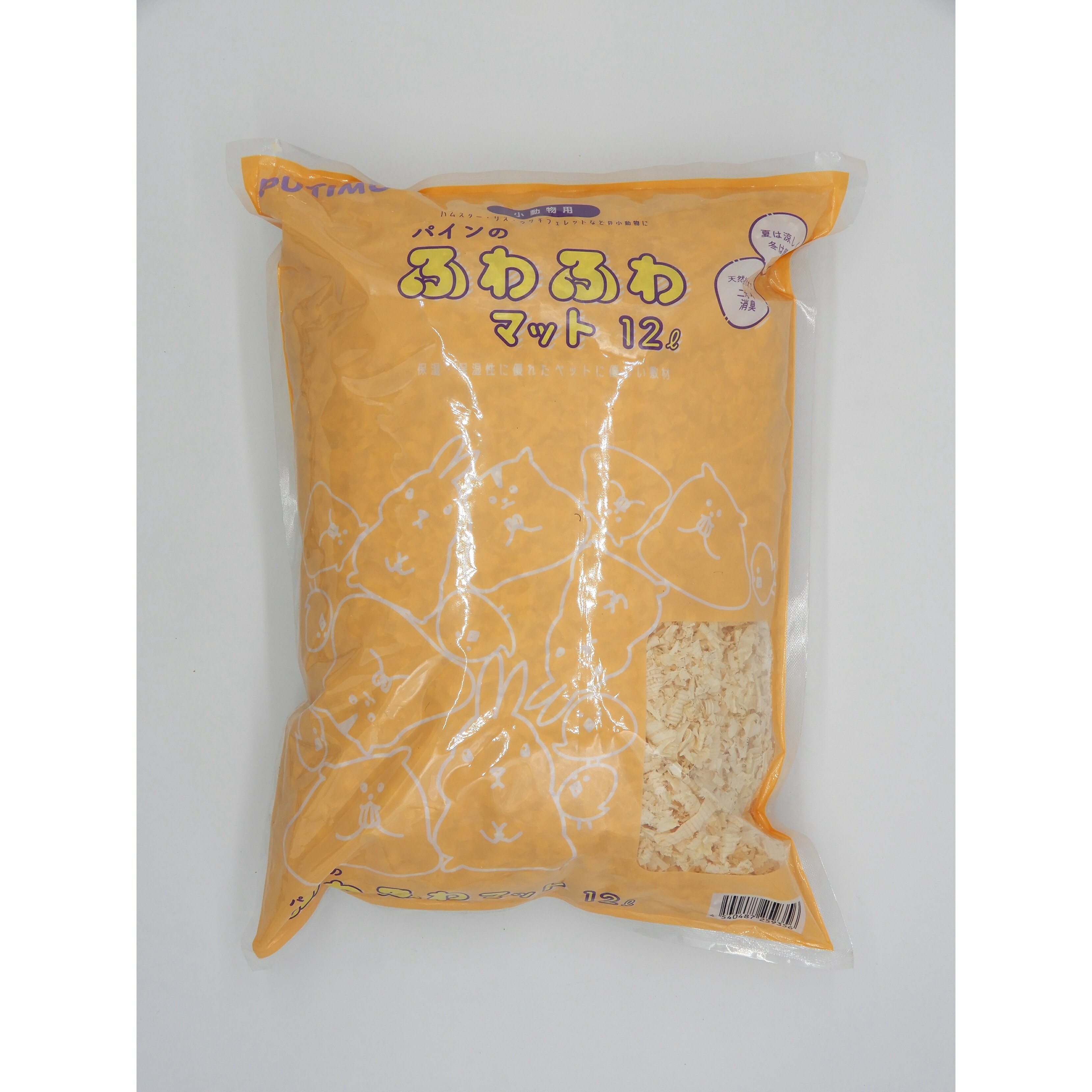 【PUTIMO】ポプラのふわふわマット 約850g 約10L 小動物用 敷材 ポプラ ハムスター うさぎ リス 低刺激