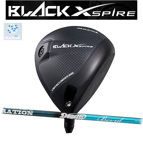 On The Screw Black Xspire Driverオンザスクリュー ブラック エクスパイアー ドライバー可変式スリーブDogatti Generation BERYL シャフトグリップ ツアーベルベットラバー(M60)専用ヘッドカバー付きMuziik ムジークドライバー