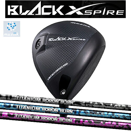 On The Screw Black Xspire Driverオンザスクリュー ブラック エクスパイアー ドライバー可変式スリーブTITANIUM BORON BURN シャフトグリップ ツアーベルベットラバー(M60)ヘッドカバー無料サービスMuziik ムジークDRIVER