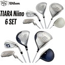 【初心者おすすめセット!】TIARA Niino 6SET レディース クラブ6本セット(1W・4W・#7・#9・SW・PT)ティアラ ニーノウイルソン WIL...