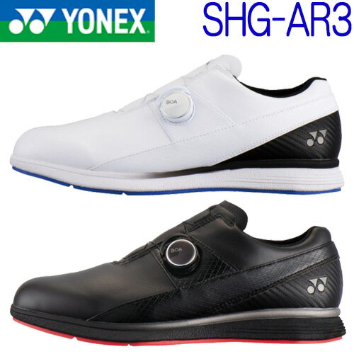 【人気 メンズ】ゴルフシューズヨネックス YONEXパワークッション エアラスゴルフ3POWER CUSHION AERUS GOLF 3男性 靴 幅広 3.5E 防水 SHG-AR3疲れない 履きやすさ【ゴルフ】