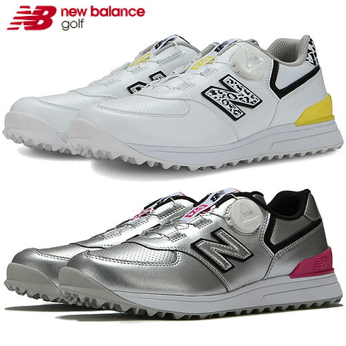 【ニューバランス】レディース スパイクレス ゴルフシューズ2E 幅広 WGBS574A、WGBS574BBoa ボア New Balance NB ホワイト シルバー女性 WOMENS 日本正規品あす楽【送料無料】【ゴルフ】