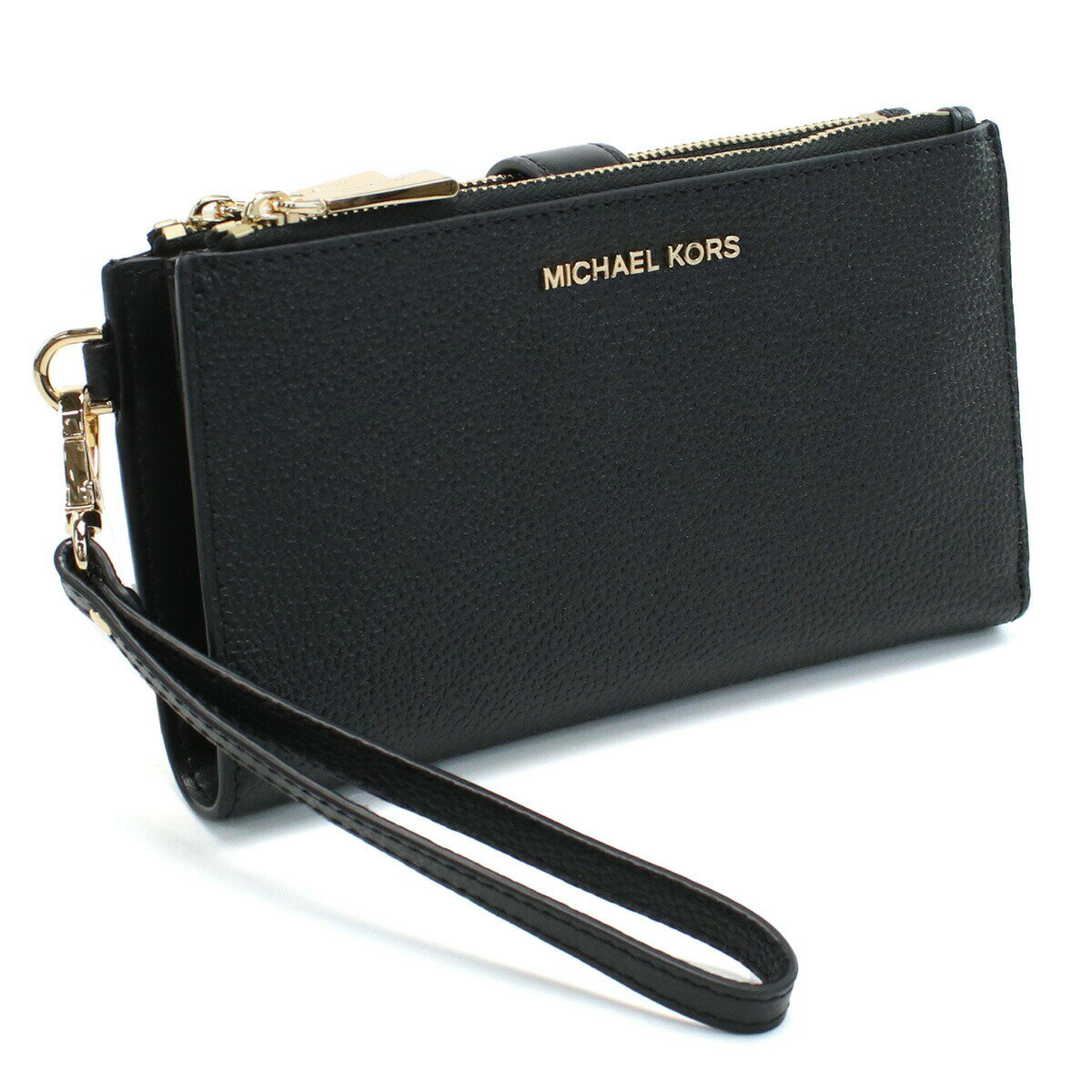 マイケルコース マイケル・コース MICHAEL KORS JET SET 長財布ニ折小銭入付き　ブランド 34F9GAFW4L　LEATHER　001 BLACK ブラック　wallet-01 ブランド財布 新品