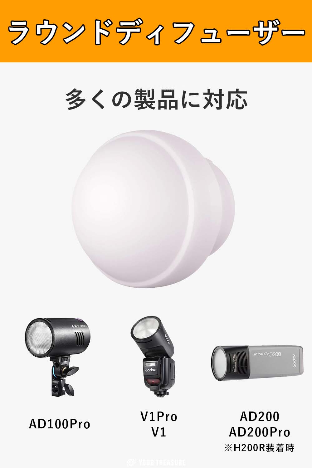 【お買い物マラソン特価】【日本正規代理店】Godox AK-R22 シリコン製 ラウンド デ...