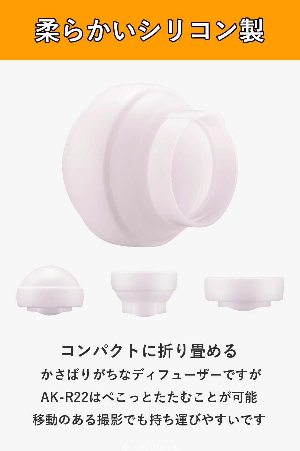 【お買い物マラソン特価】【日本正規代理店】Godox AK-R22 シリコン製 ラウンド デ...