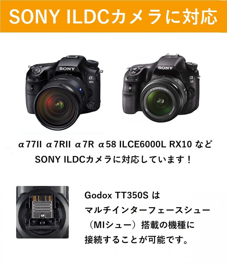 ＼楽天上位1%の安心優良ストア／【あす楽 即納】Godox TT350S 技適マーク 充実サポート スピードライト TTL SONY ソニー 対応 【日本正規代理店/1年保証/日本語説明書付/安心の延長サポート有】 3