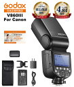 【あす楽★365日発送】[国内正規代理店] Godox Ving V860IIIC V860III CANON キャノン 対応 76Ws GN60カメラフラッシュ 2.4G 1/8000s HSS TTL [1年保証/日本語説明書]