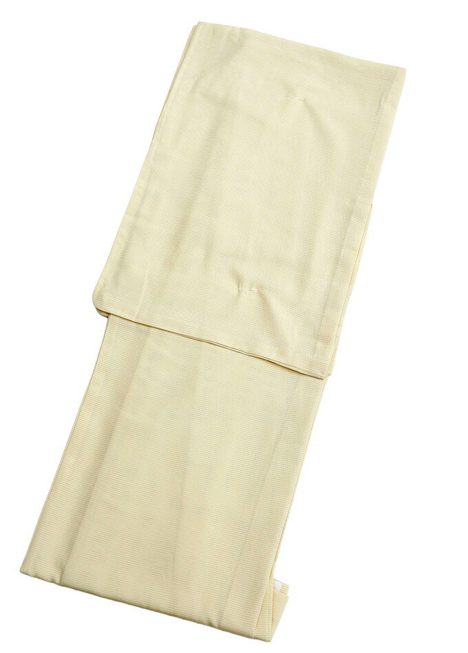 【扱いやすいポリエステル夏きもの】小紋 Mサイズ【絽 単衣】居敷当て無◇新品【仕立上がり】薄クリームベージュ・蒸栗色 色無地 ポリエステル◆