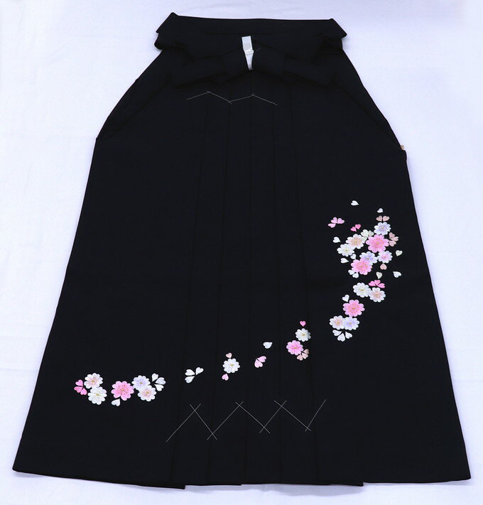 乐天商城 - 女性袴/ポリ【中古】はいからさん◇黒系　刺繍入◆紐下約91cm