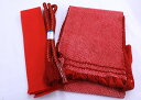 ◇帯締め・帯揚げ・重ね衿セット◇正絹【振袖用】赤系◆【新古品】