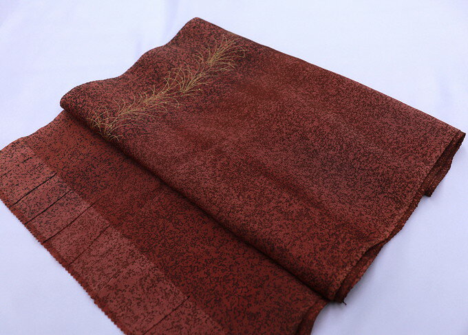 乐天商城 - ◇帯揚げ◇正絹【訪問着・洒落着用】たたき風◆【新古品】茶色系