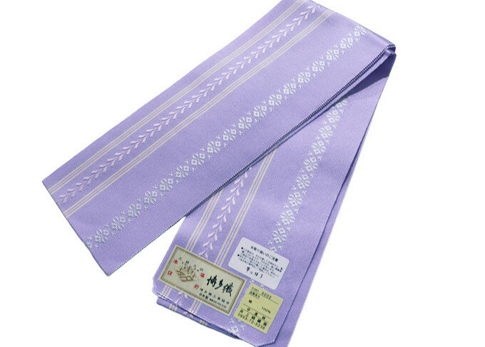 乐天商城 - 【本場筑前 博多織◆伊達締め】正絹【新品】着物＆浴衣の着崩れ防止に◆【標準サイズ】落ち着いた雰囲気の青紫色系・藤鼠（ふじねず）色【ギフトにも】