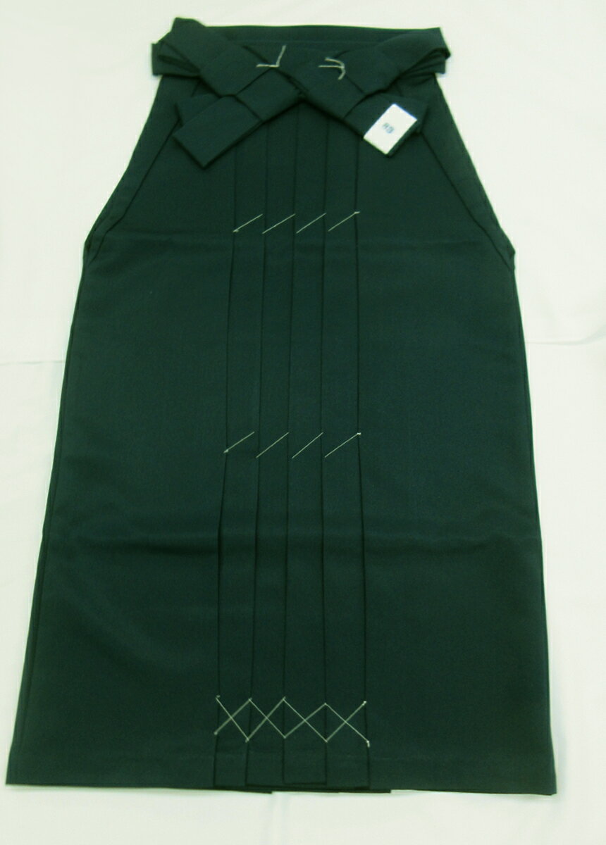 樂天商城 - 【小さめサイズ】女性袴/ポリ【新古品】SSサイズ相当◆はいからさん◇暗めのグリーン系　シンプル無地◆紐下約84cm