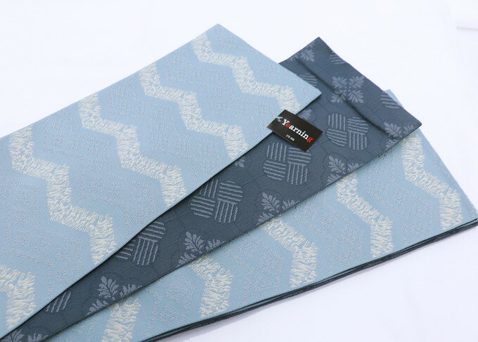 乐天商城 - 袴下帯◇ゆかた半巾帯　落ち着いた水色系　くすみカラー【新品】半幅帯 小袋帯◆ゆかたや小紋、街着や袴下帯にも★【一個までメール便送料無料！】