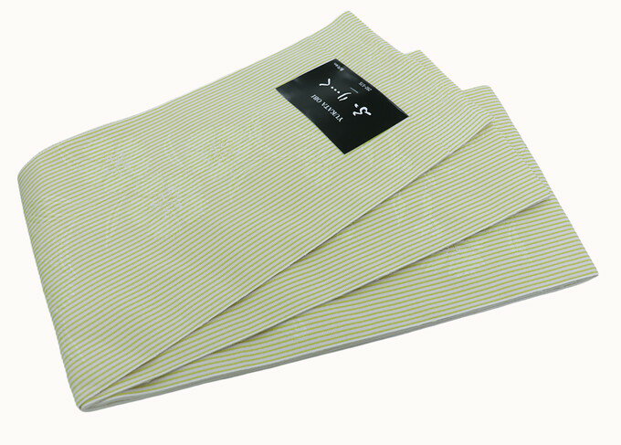 乐天商城 - 浴衣帯◆袴下帯　半巾帯【新品】薄黄緑・ライム　　半幅帯 ◆小紋や街着・袴の下からチラリと見える帯にも★挿し色にも♪【一個まで送料無料！※クリックポストでお届け】