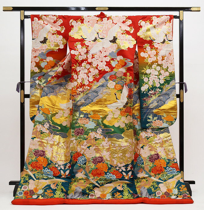 楽天市場】打掛 青 中古（着物｜和服）：レディースファッションの通販